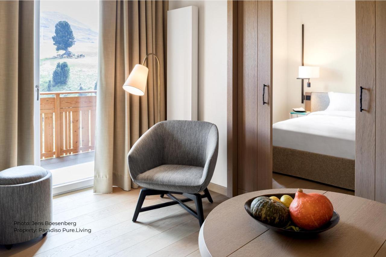 Paradiso Pure Living Vegetarian-Vegan Hotel Alpe Di Siusi Bagian luar foto